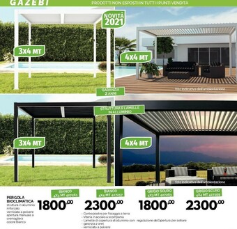 Orizzonte Pergola Bioclimatica offerta
