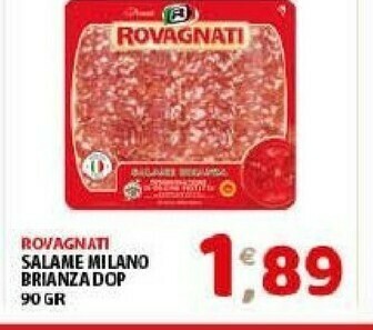Mio Market Rovagnati Salame Milano Brianza Dop offerta