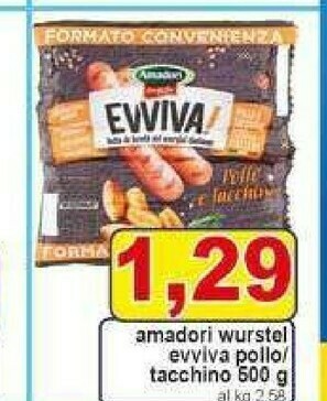 Pewex Amadori Wurstel di pollo offerta