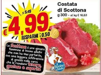 Prix Quality Costata di Scottona 300g offerta