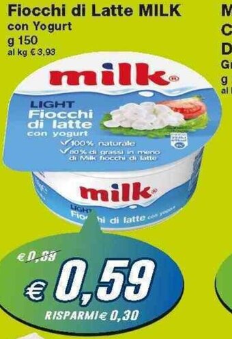 Prix Quality Milk Fiocchi di Latte 150g offerta