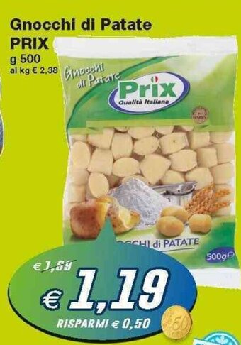 Prix Quality Prix Gnocchi di Patate 500g offerta