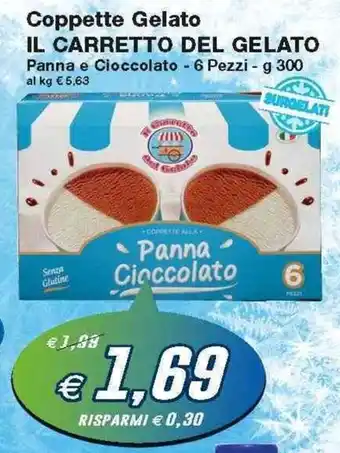 Prix Quality IL Carretto del Gelato Coppette Gelato 6 pezzi 300g offerta