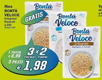 Prix Quality Bontà Veloce Riso 250g offerta