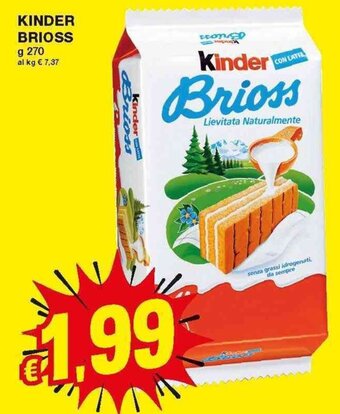 Prix Quality Kinder Brioss 270g offerta