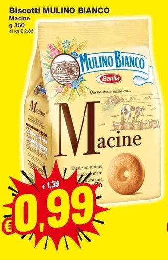 Prix Quality Mulino Bianco Biscotti 350g offerta