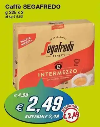 Prix Quality Segafredo Caffè 2x225g offerta