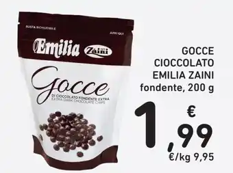 Conad Gocce Cioccolato Emilia Zaini fondente, 200 g offerta