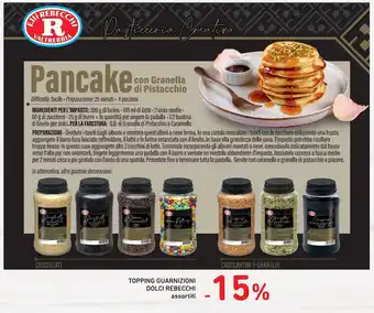 Conad Dolci Rebecchi assortiti Topping Guarnizioni offerta
