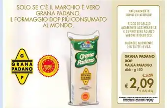 MD Discount Grana Padano DOP Malga Paradiso stick 150 g offerta