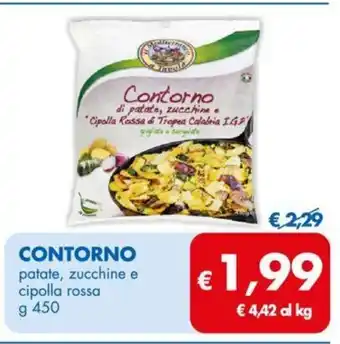 MD Discount Contorno patate, zucchine e cipolla rossa 450 g offerta