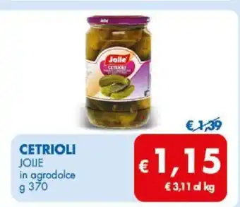 MD Discount Cetrioli Jolie in agrodolce 370 g offerta