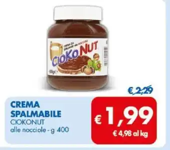MD Discount Crema Spalmabile Ciokonut alle nocciole - 400 g offerta
