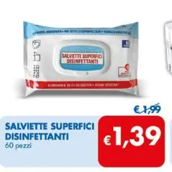MD Discount Salviette Superfici Disinfettanti 60 pezzi offerta