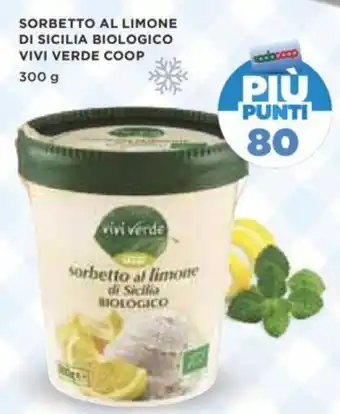 Coop Coop Vivi Verde Sorbetto al Limone di Sicilia Biologico 300 g offerta