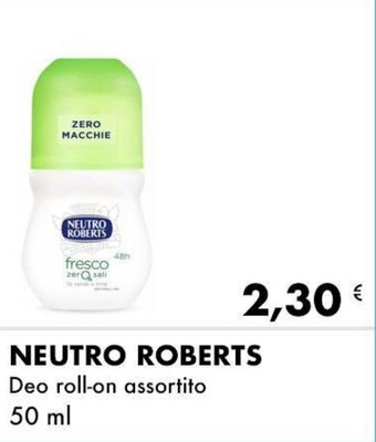 Iper Tosano Neutro Roberts Deo roll-on assortito 50 ml offerta