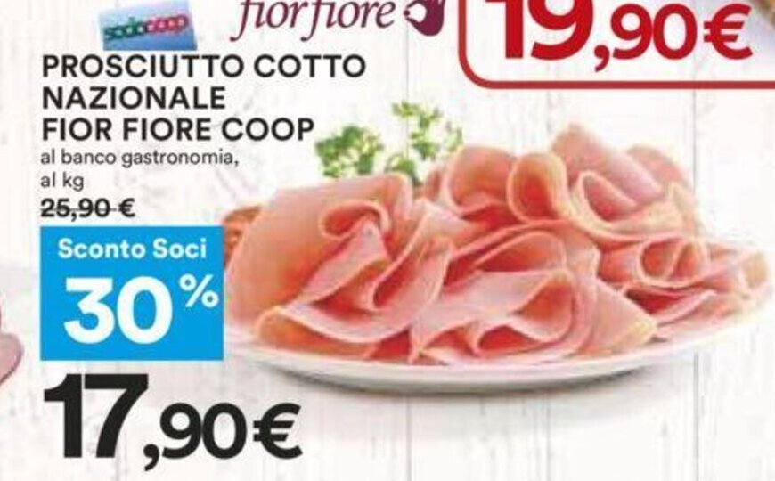 Coop Prosciutto Cotto Nazionale Fior Fiore offerta di Coop