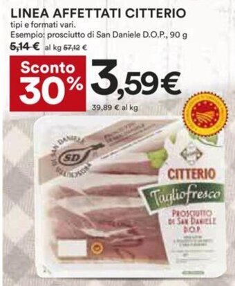 Coop Linea Affettati Citterio 90 g offerta