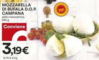 Coop Campana Mozzarella di Bufala D.O.P. palla o bocconcini 250 g offerta