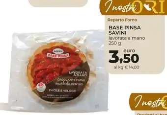 Savini Base Pinsa lavorata a mano 250 g