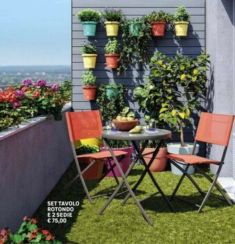 Leroy Merlin Set Tavolo Rotondo E 2 Sedie offerta
