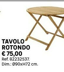 Leroy Merlin Tavolo Rotondo offerta