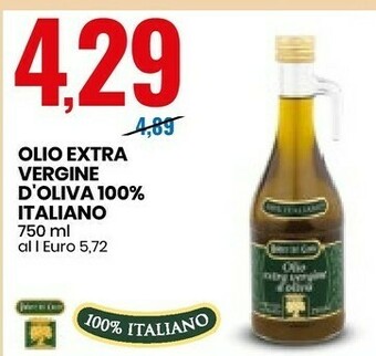 Eurospin Olio Extra Vergine D'Oliva 100% Italiano offerta