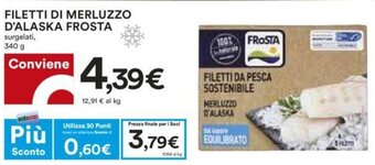 Coop Frosta Filetti di Merluzzo D'Alaska surgelati 340 g offerta