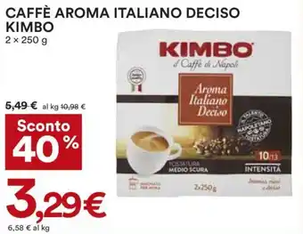 Coop Kimbo Caffè Aroma Italiano 250 g x 2 offerta