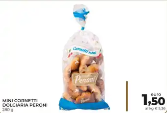 Conad Dolciaria Peroni Mini Cornetti 280 g offerta