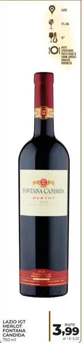 Fontana Candida Lazio IGT Merlot 750 ml