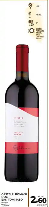 Conad San Tommaso Castelli Romani DOC rosso 750 ml offerta