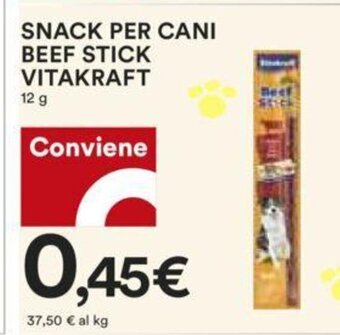 Coop Snack Per Cani Beef Stick Vitakraft 12 g offerta