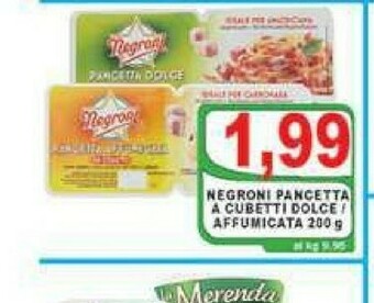 Gros Negroni Pancetta offerta