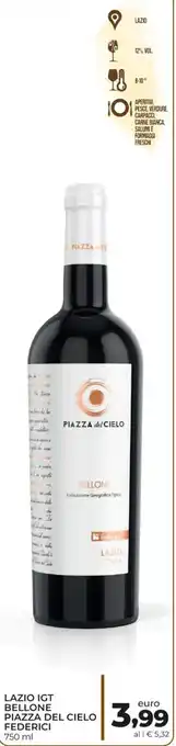 Federici Piazza Del Cielo Lazio IGT Bellone 750 ml