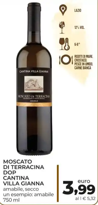 Conad Cantina Villa Gianna Moscato di Terracina DOP amabile, secco 750 ml offerta