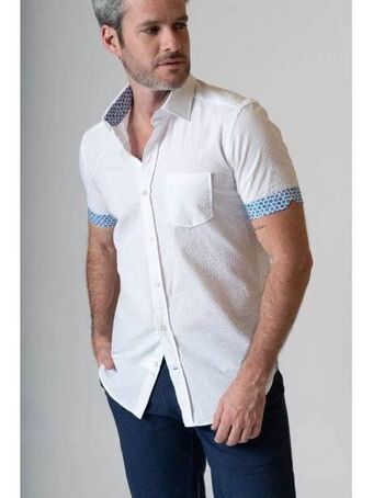 Invidia Camicia uomo maniche corte seersucker offerta