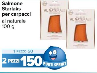 Carrefour Salmone Starlaks per carpacci al naturale 100 g offerta