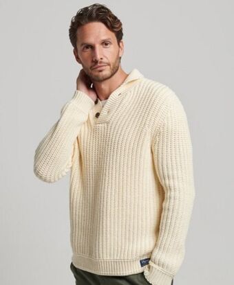 Superdry Maglione con collo a scialle offerta