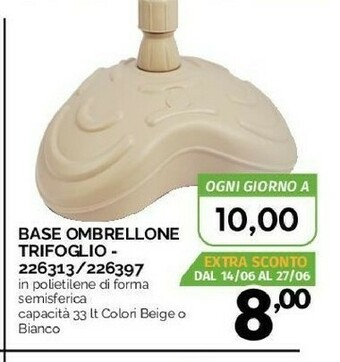 Orizzonte Base Ombrellone Trifoglio offerta