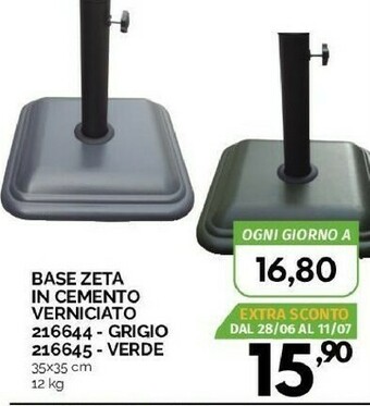 Orizzonte Base Zeta In Cemento Verniciato offerta