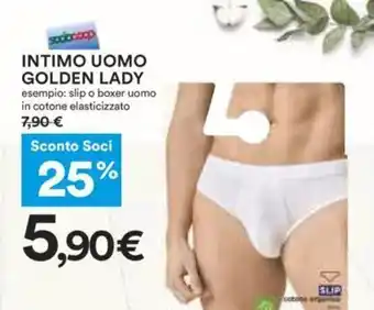 Coop Intimo Uomo Golden Lady slip o boxer uomo in cotone elasticizzato offerta