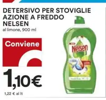 Coop Nelsen Detersivo Per Stoviglie Azione A Freddo al limone, 900 ml offerta