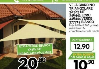 Vela Giardino Triangolare