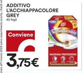 Coop Additivo L'Acchiappacolore Grey 40 fogli offerta