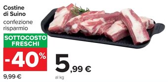 Carrefour Costine di Suino offerta