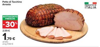 Carrefour Petto di Tacchino Arrosto offerta