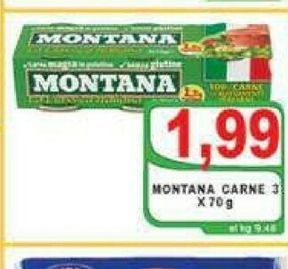 Top Supermercati Montana Carne in scatola offerta
