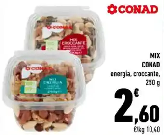 Conad Conad Mix energia, croccante 250 g offerta