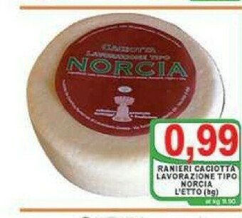 Top Supermercati Ranieri Caciotta offerta
